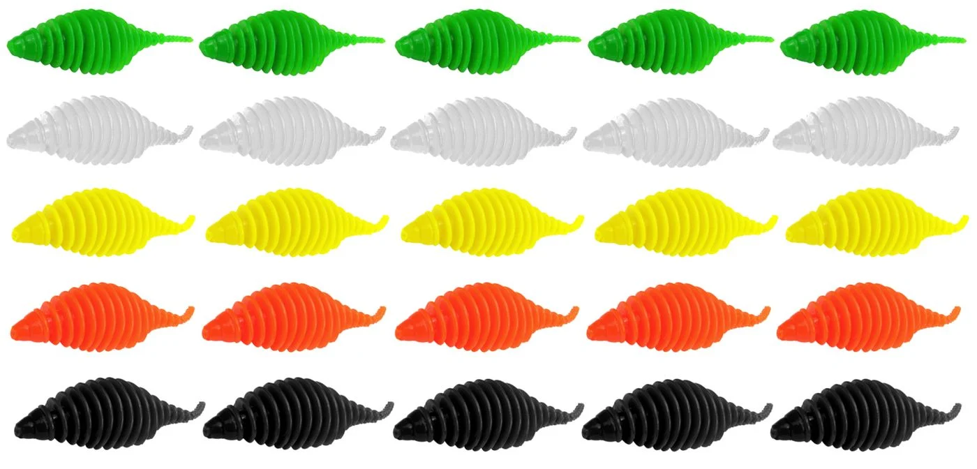 [Paket] 25 FTM Omura Baits Pongo 6,5cm 3,2g Käse - Forellenköder Set