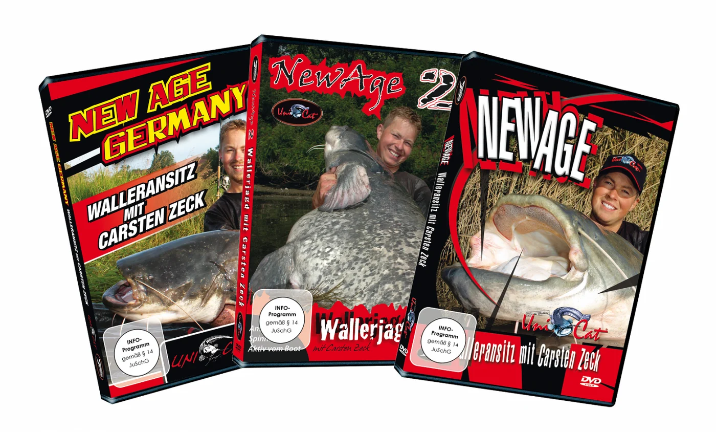 [Paket] 3 Zeck New Age DVDs Wallerangeln mit Carsten Zeck