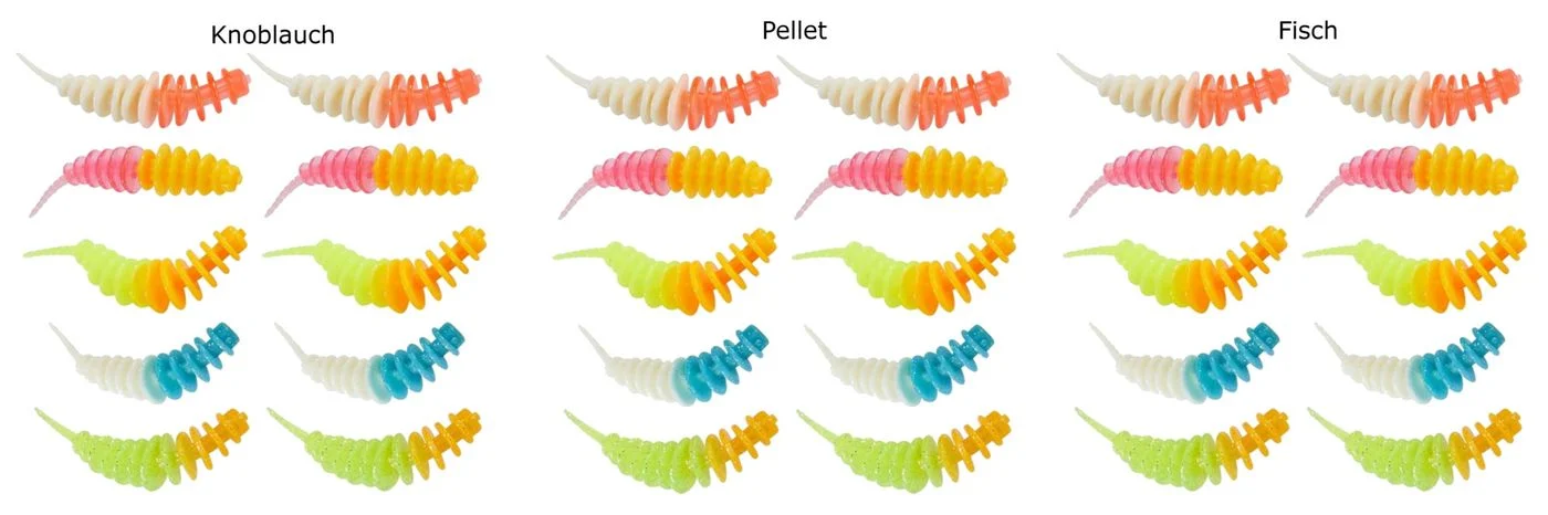 [Paket] 30 Balzer Trout Collector Forellenköder Mix4 5cm 1g - Köderset