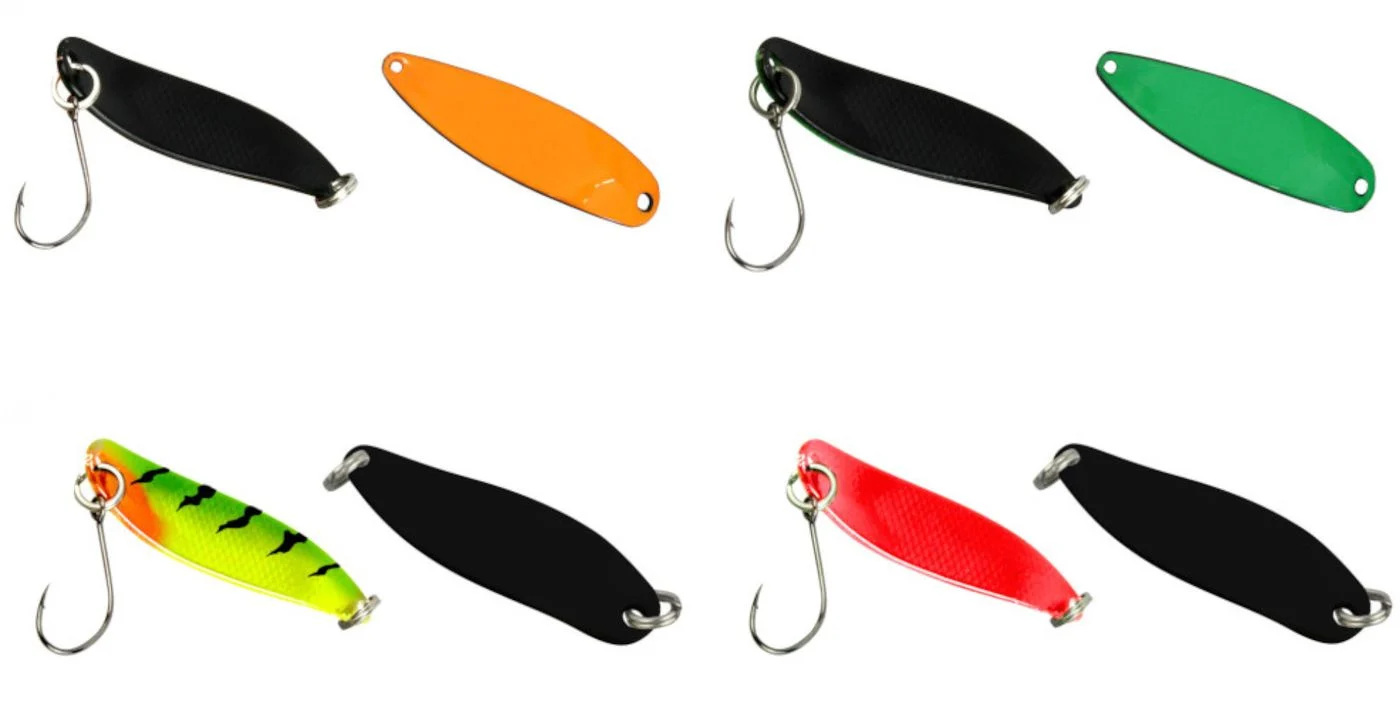 [Paket] 4 FTM 3,3cm 2,4g Spoon Hammer - Kunstköder Set für Forellen