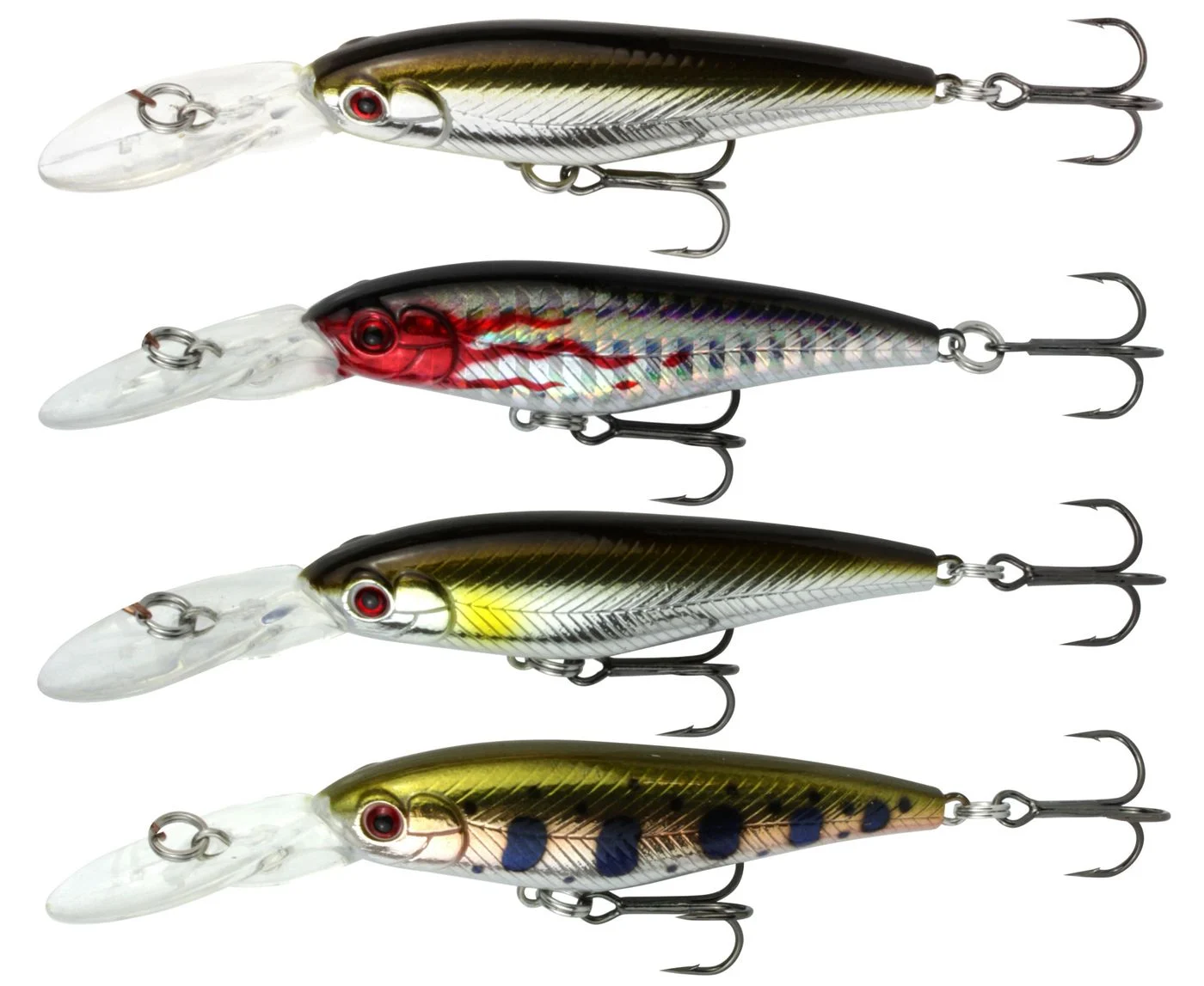 [Paket] 4 FTM Kahli Wobbler Set - Big Trout Hunter 6cm 5,6g
