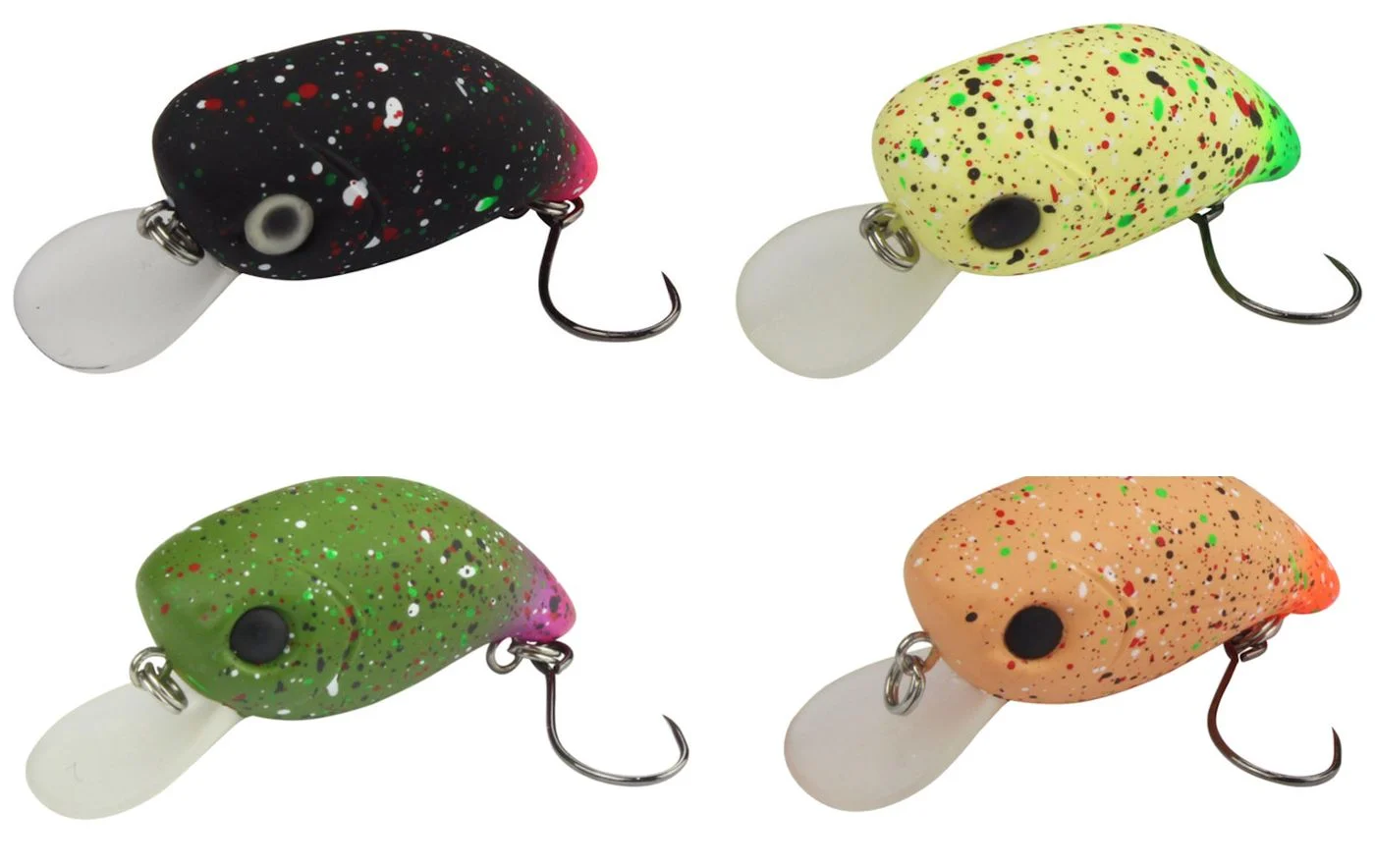 [Paket] 4 FTM Masu Pit Bull 3cm 2,4g Wobbler schwimmend - Forellenköder Set