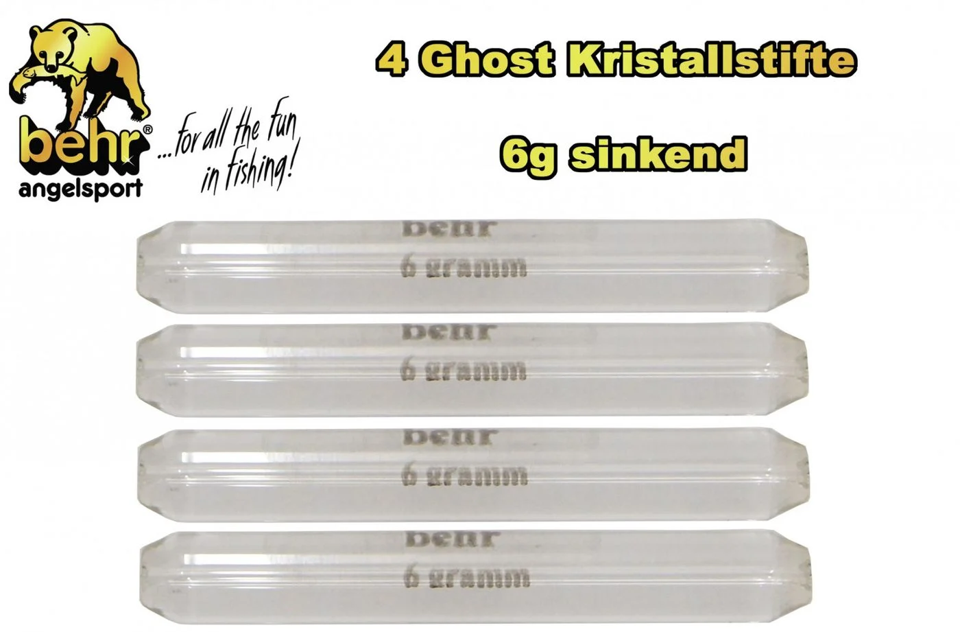 [Paket] 4 Ghost Kristallstifte 6g sinkend Forelle