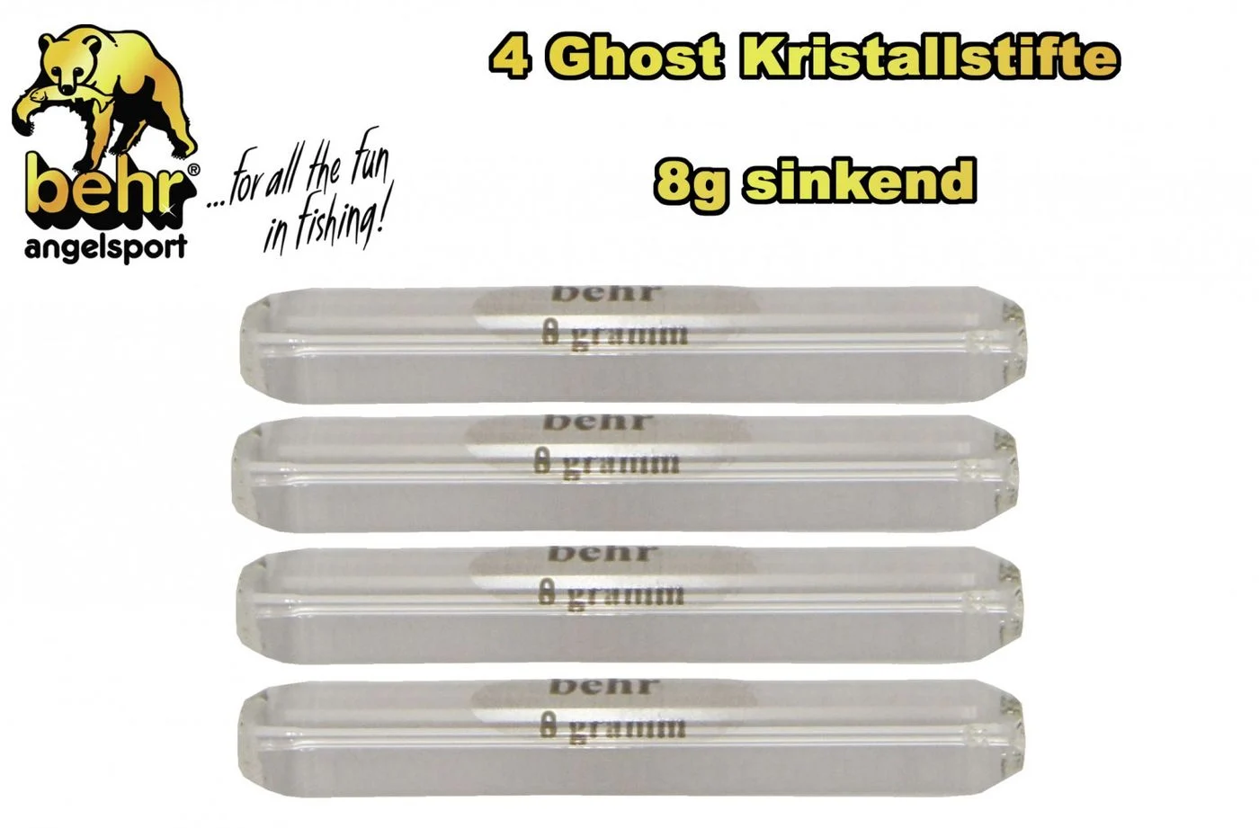 [Paket] 4 Ghost Kristallstifte 8g sinkend Forelle