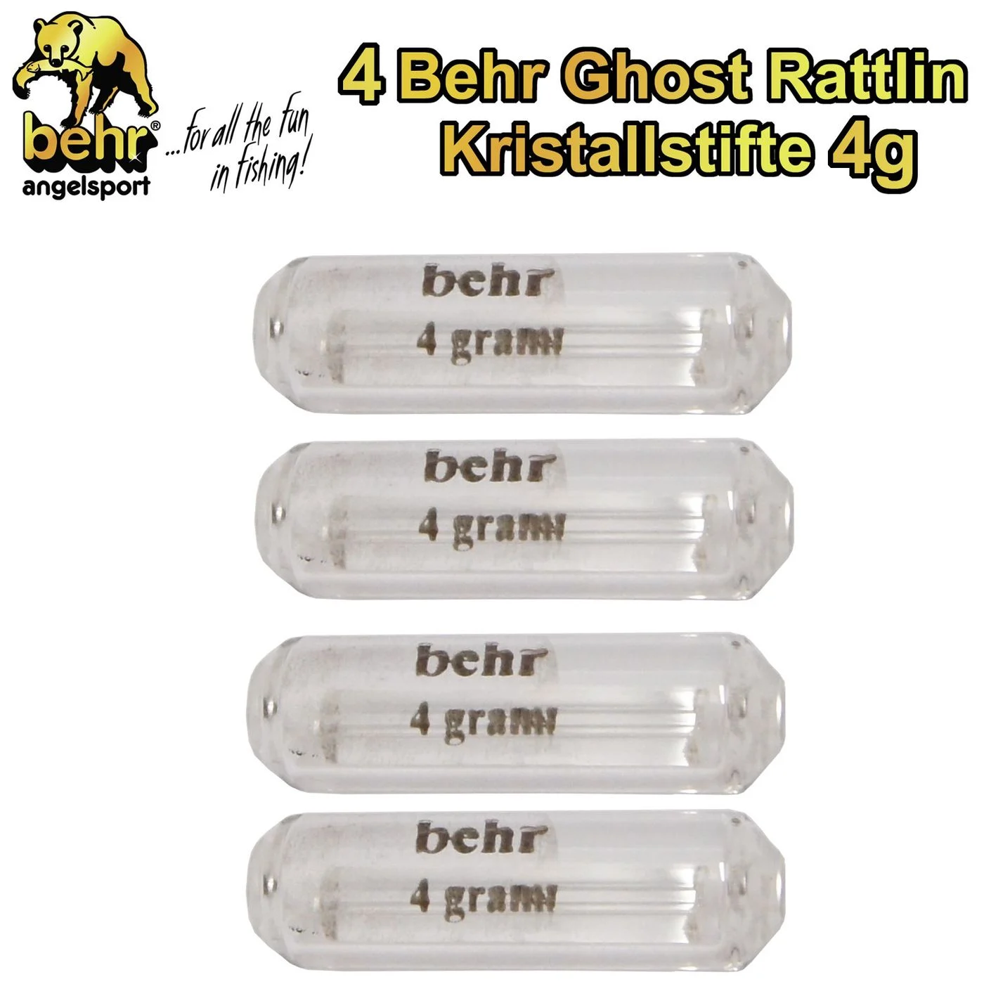 [Paket] 4 Ghost Rattlin Kristallstifte 4g sinkend Forelle
