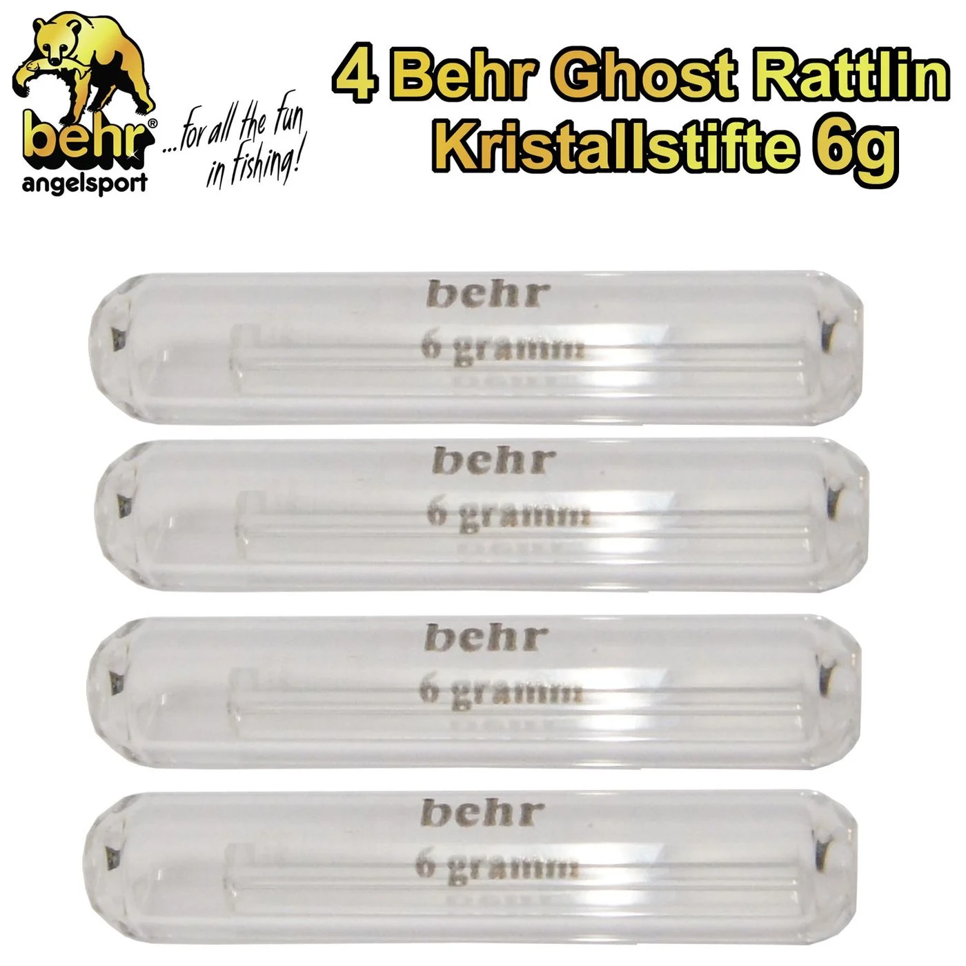 [Paket] 4 Ghost Rattlin Kristallstifte 6g sinkend Forelle