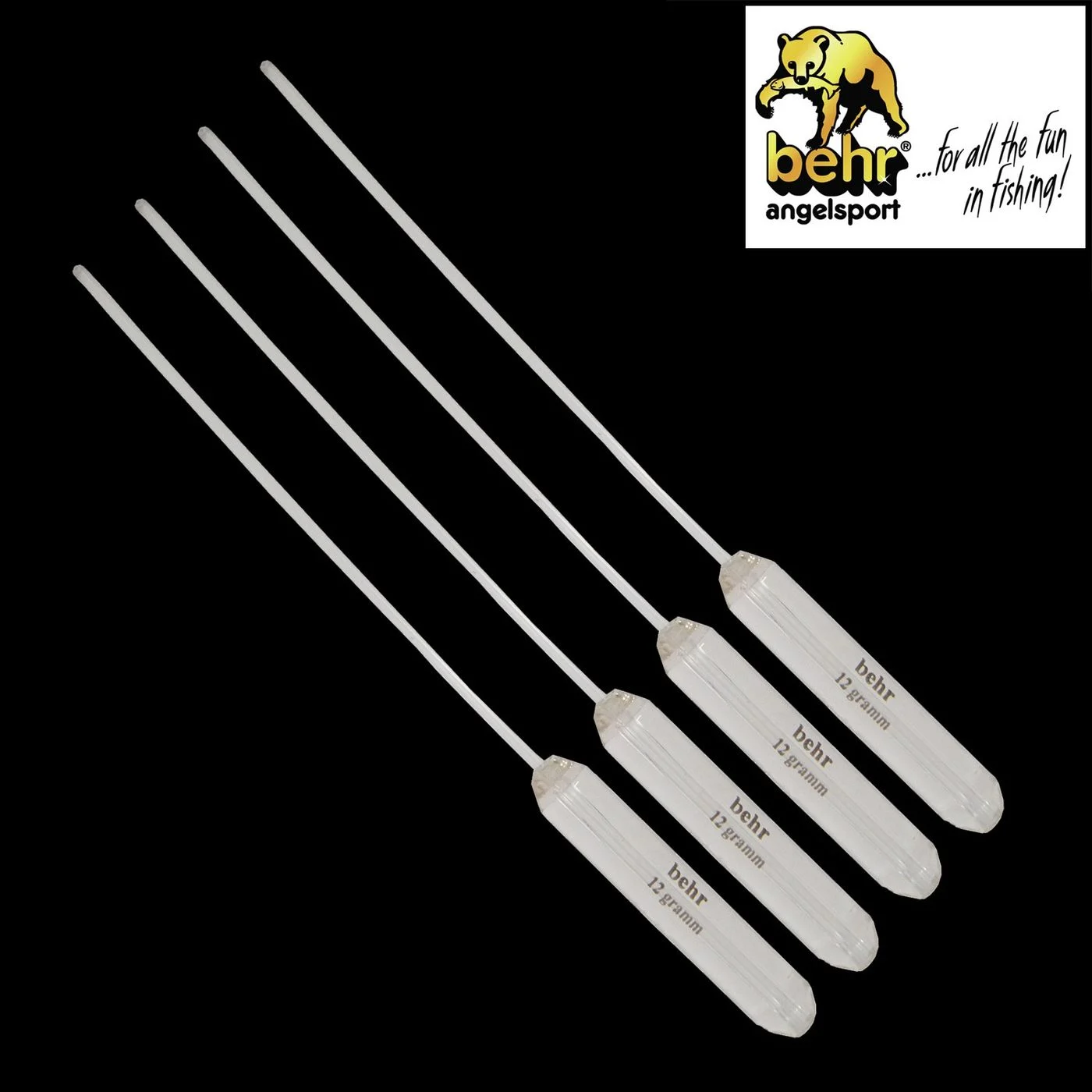 [Paket] 4 Ghost Sbirulino 12g sinkend Forelle Kristallglas