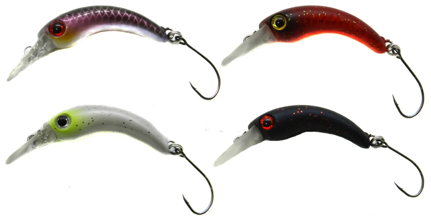 [Paket] 4 Paladin Micro Curvy Forellenwobbler - Wobbler Set