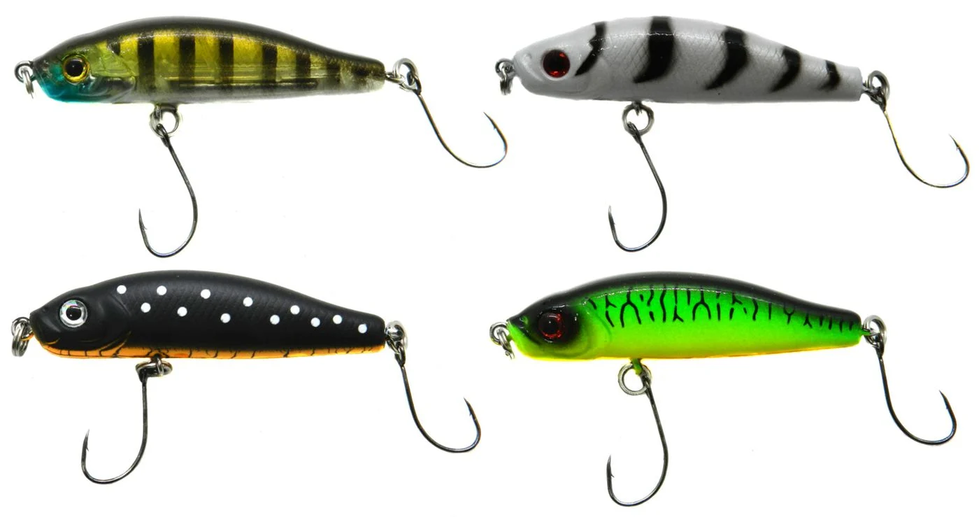 [Paket] 4 Paladin Micro Slim Wobbler 4,5cm - Forellenwobbler Set