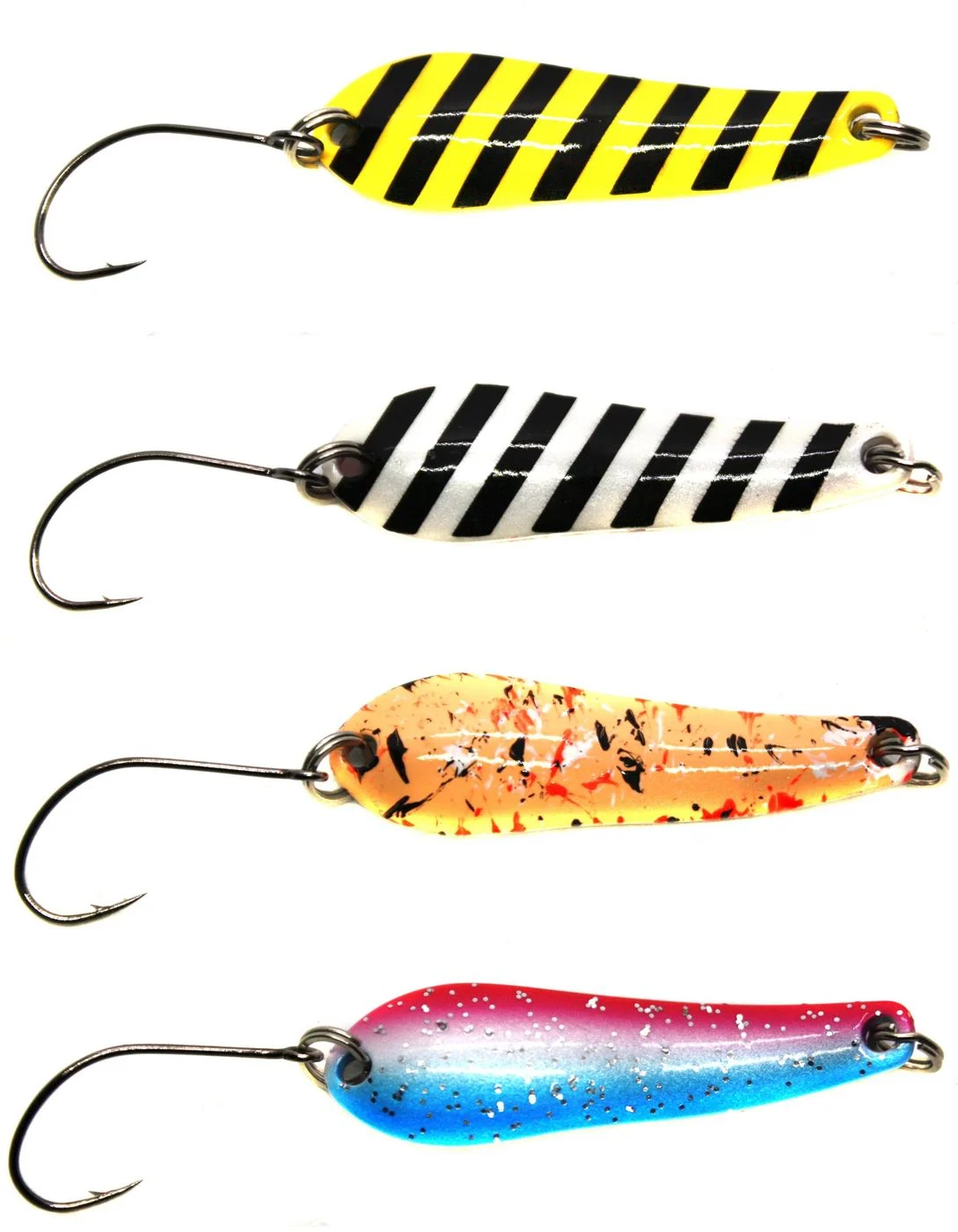 [Paket] 4 Paladin Trout Spoon 4cm 3,5g - Forellenblinker