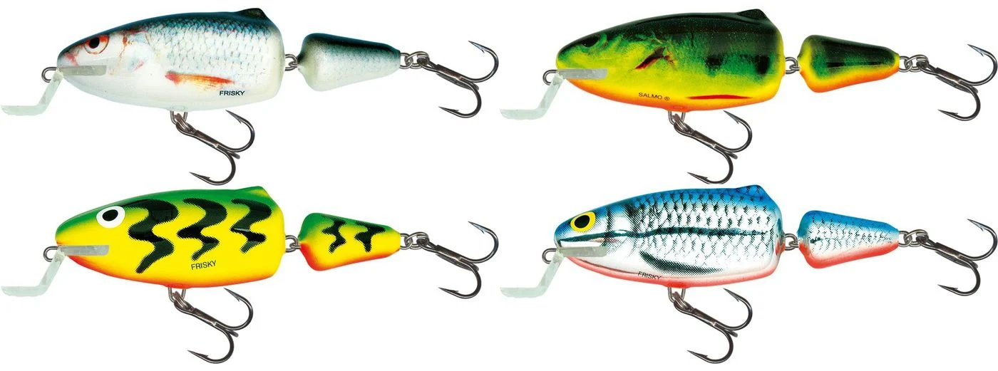 [Paket] 4 Salmo Frisky Shallow Runner Wobbler 7cm 8g schwimmend