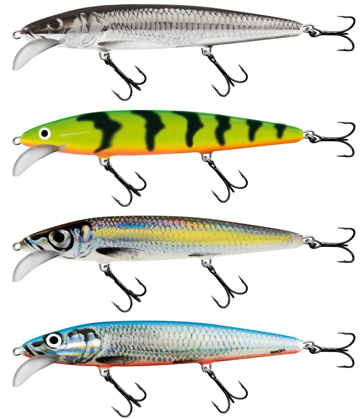 [Paket] 4 Salmo Whacky Floating - 15cm Wobbler