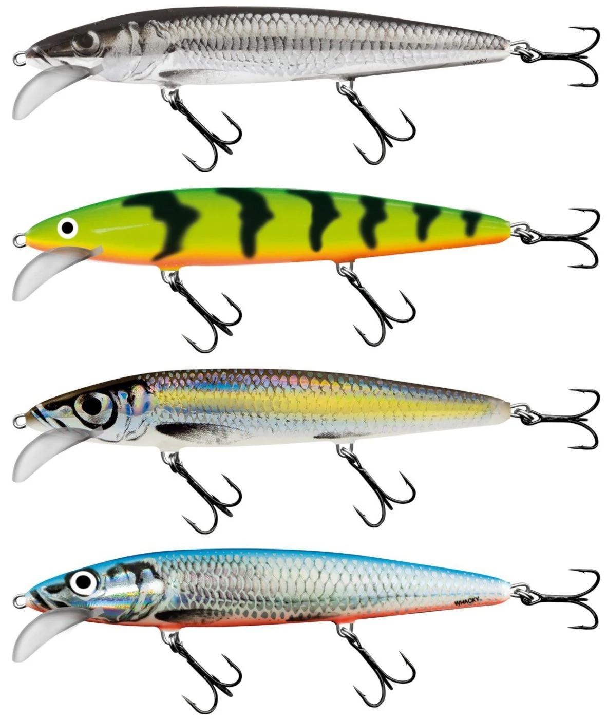 [Paket] 4 Salmo Whacky Floating - 9cm Wobbler