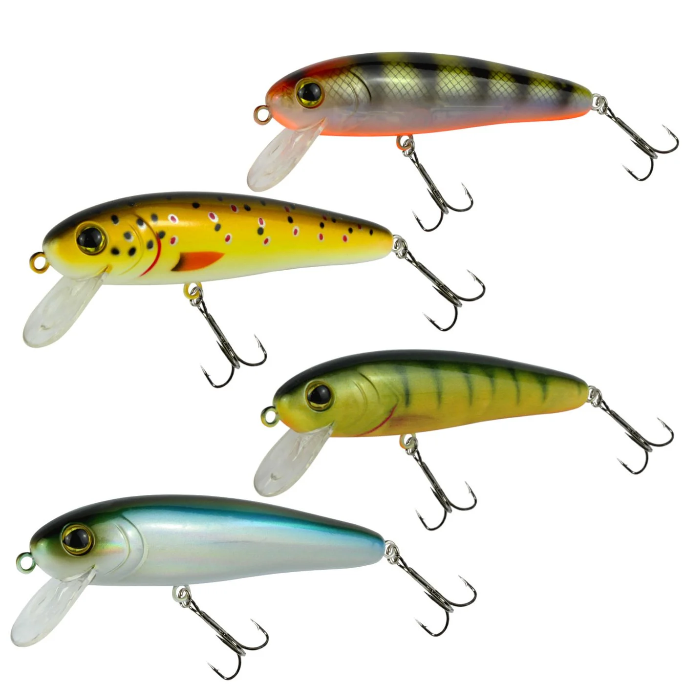 [Paket] 4 Seika Pro Wobbler Akita 11cm 32g - Kunstköder Set