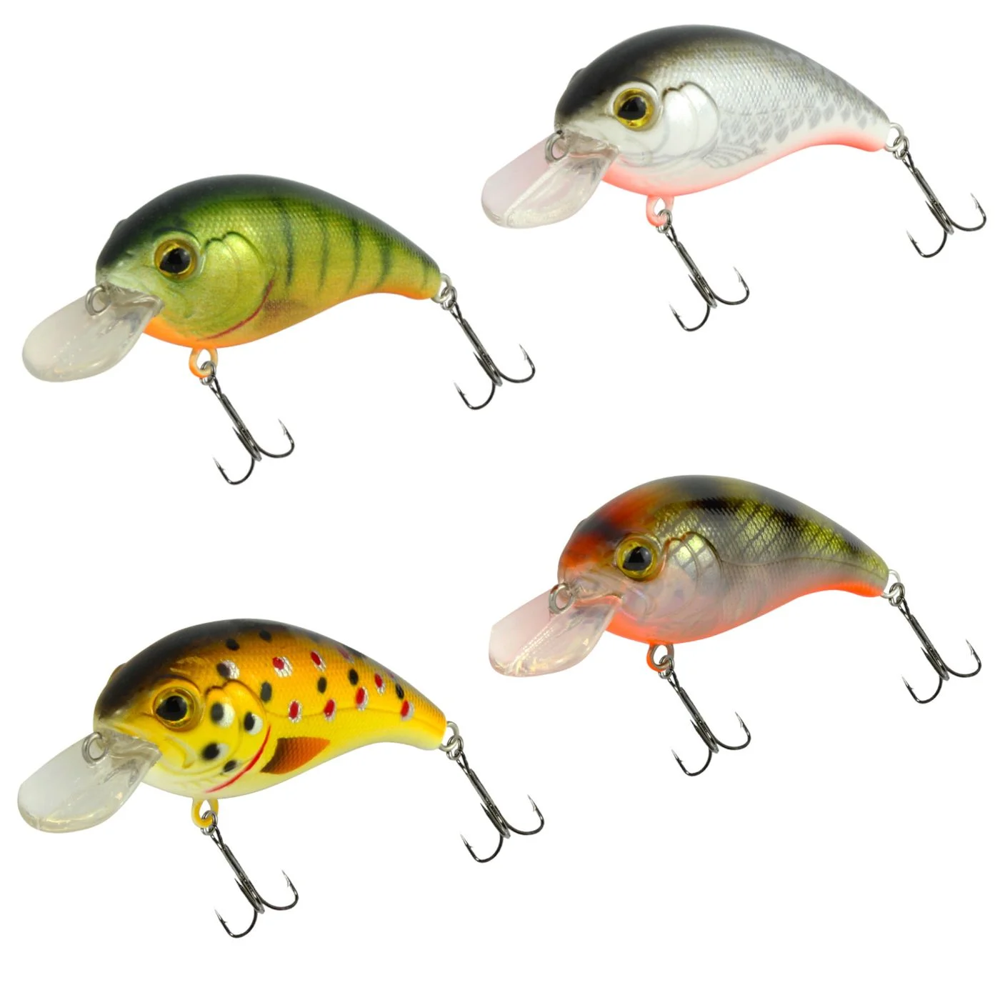 [Paket] 4 Seika Pro Wobbler Osaka 4,5cm 5g - Kunstköder Set