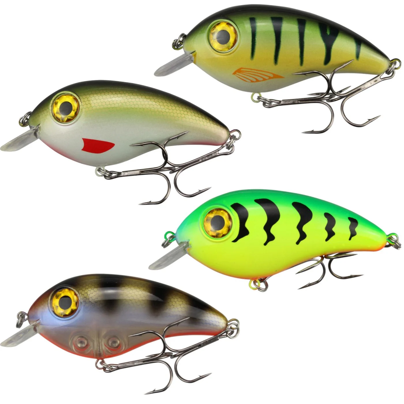 [Paket] 4 Seika Pro Wobbler Pikebomb 10cm 44g - Kunstköder Set