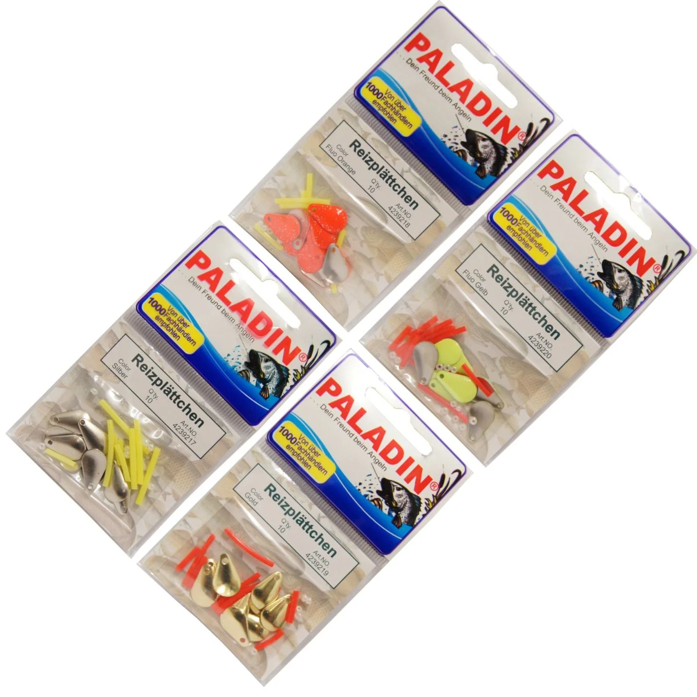 [Paket] 40 Reizplättchen Spinner Blättchen 15x10mm