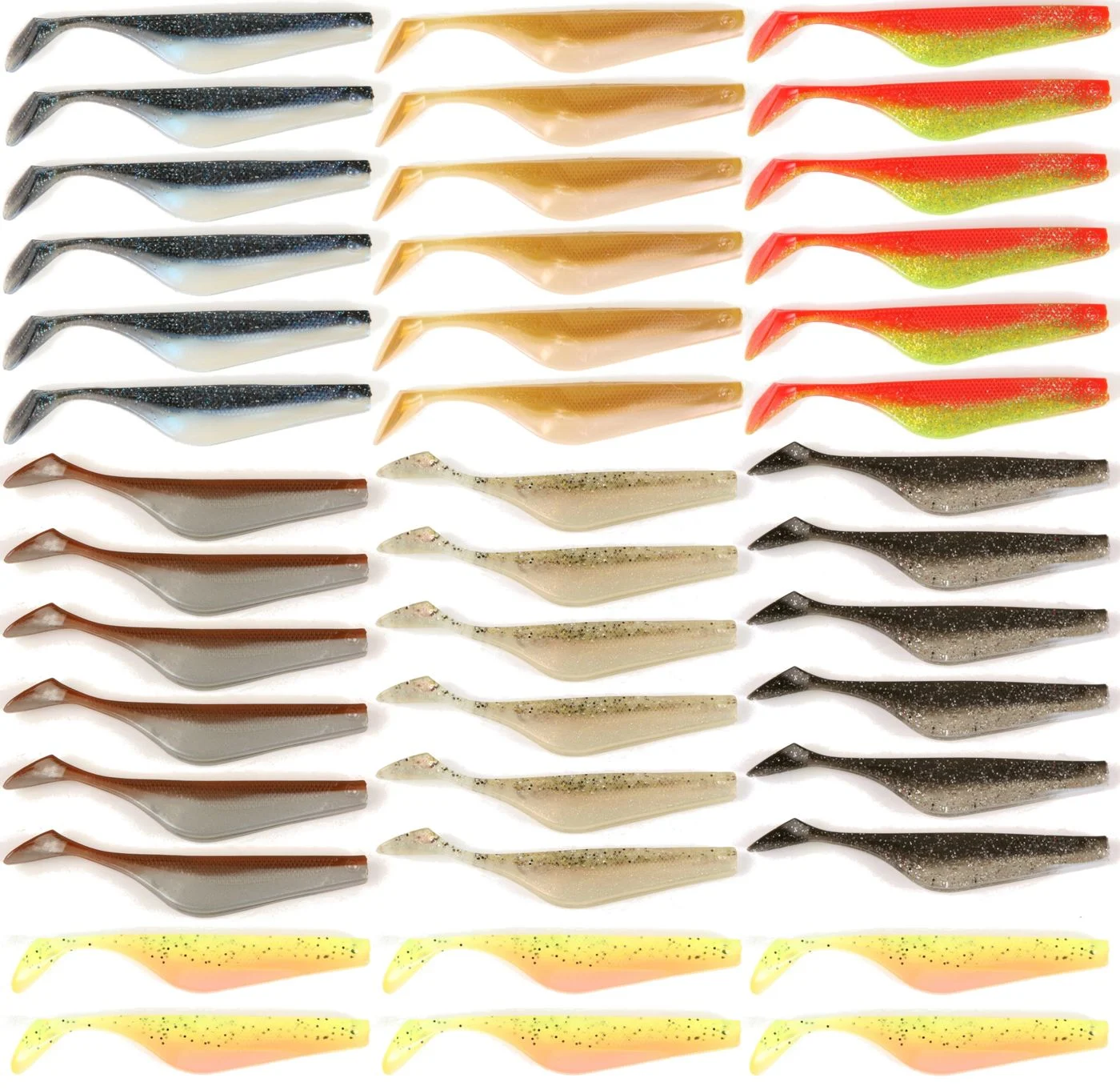 [Paket] 42 Fox Rage Quiver Shads 8,5cm Gummifische - Kunstköder