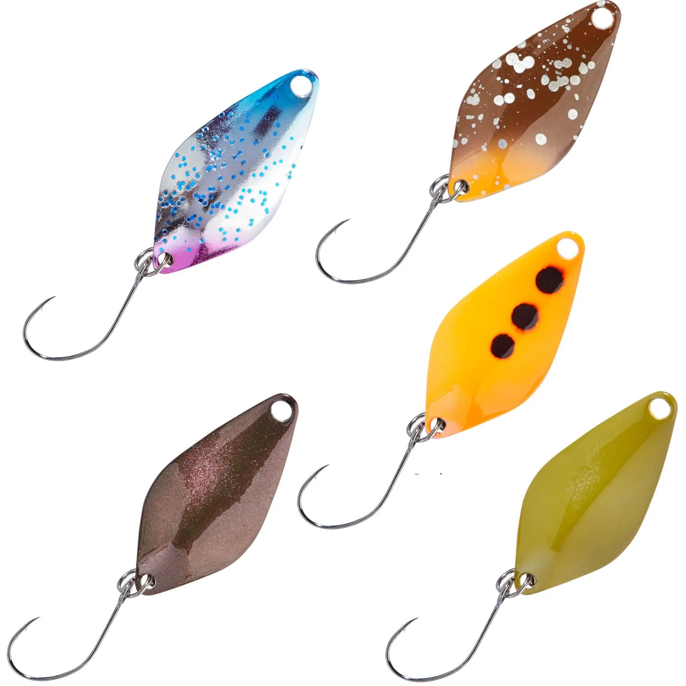 [Paket] 5 Balzer Spoon Chicco 2cm 1g - Forellenköder Forellenblinker