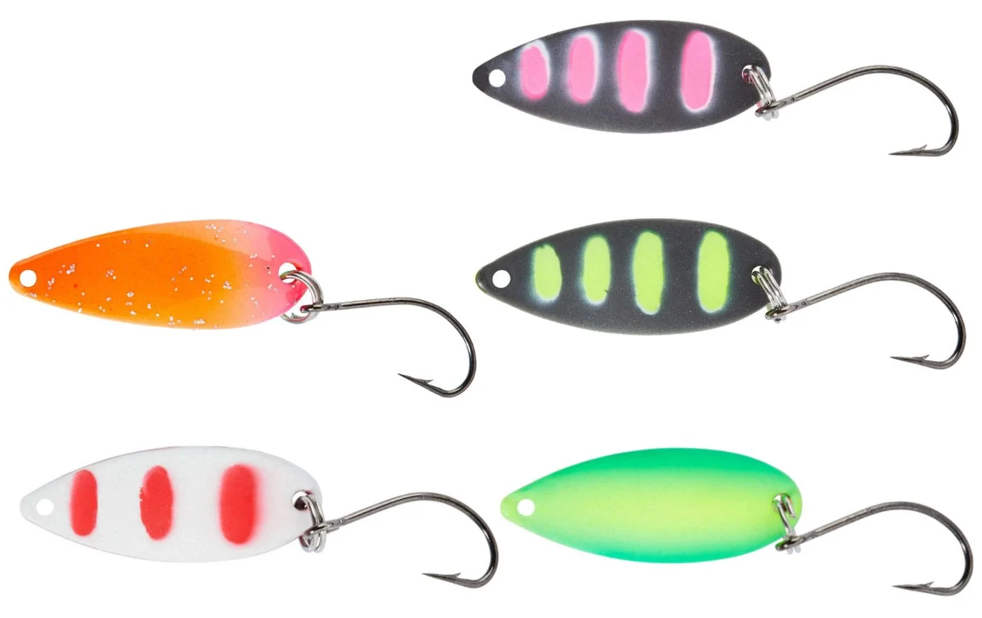[Paket] 5 Balzer Spoons Pro Staff Series Catcher 2g - Forellenblinker Set