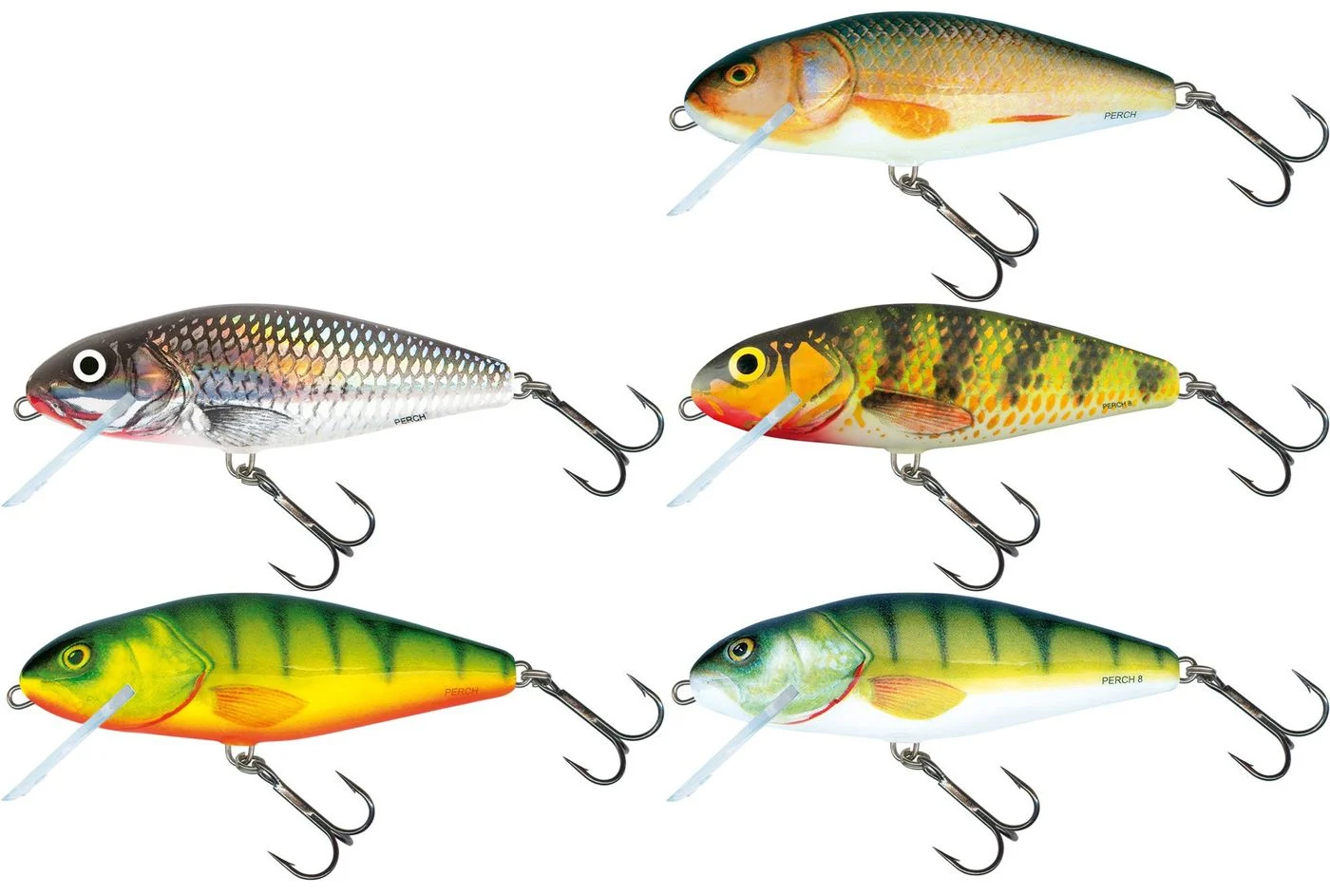 [Paket] 5 Salmo Perch Köder8cm 13g schwimmend