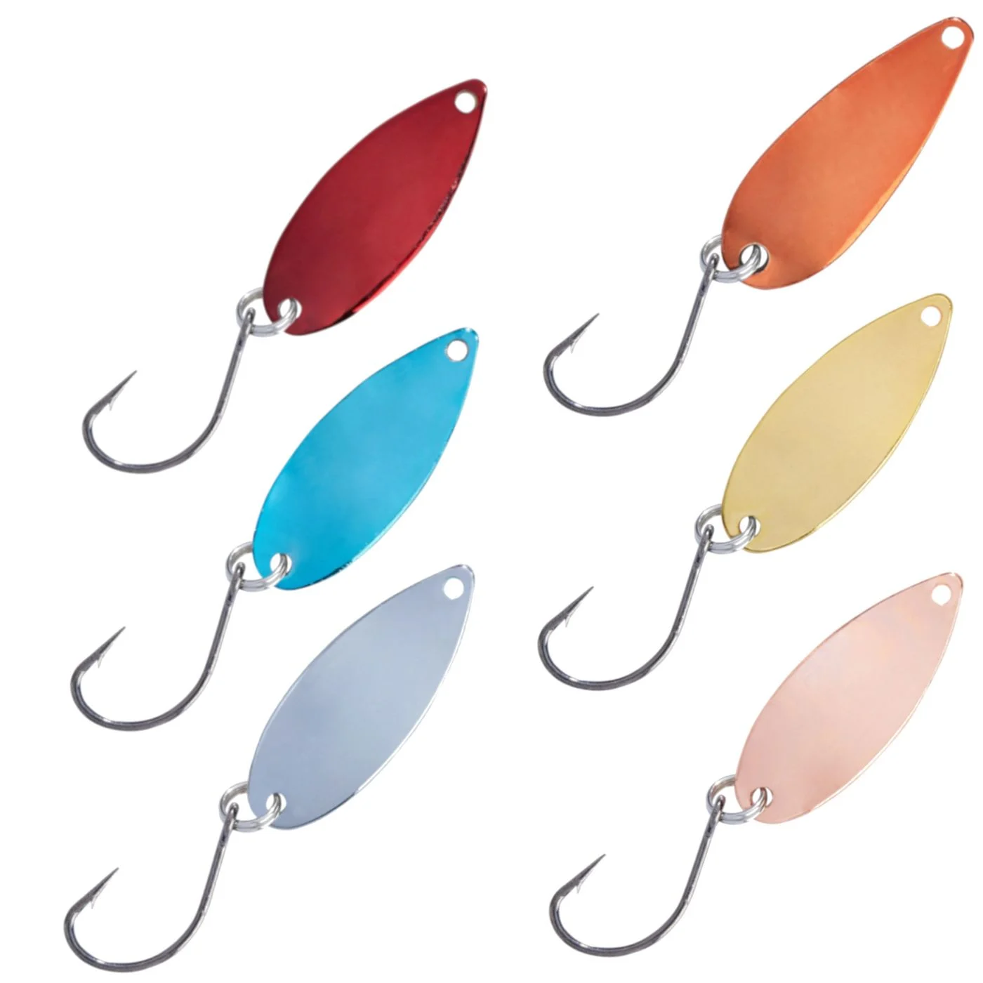 [Paket] 6 Balzer Metallica Catcher Spoons 2,5cm 2g - Forellenblinker