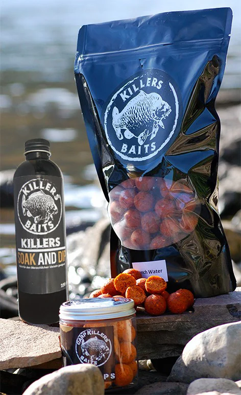 [Paket] Carp Killers French Water 5kg Boilies + 100g Pop Ups 16mm + 250ml Dip