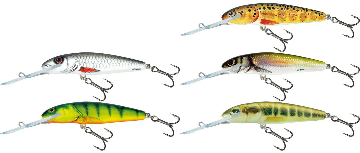[Paket] Salmo Kunstköder Set - 5 Minnow Super Deep Runner 7cm