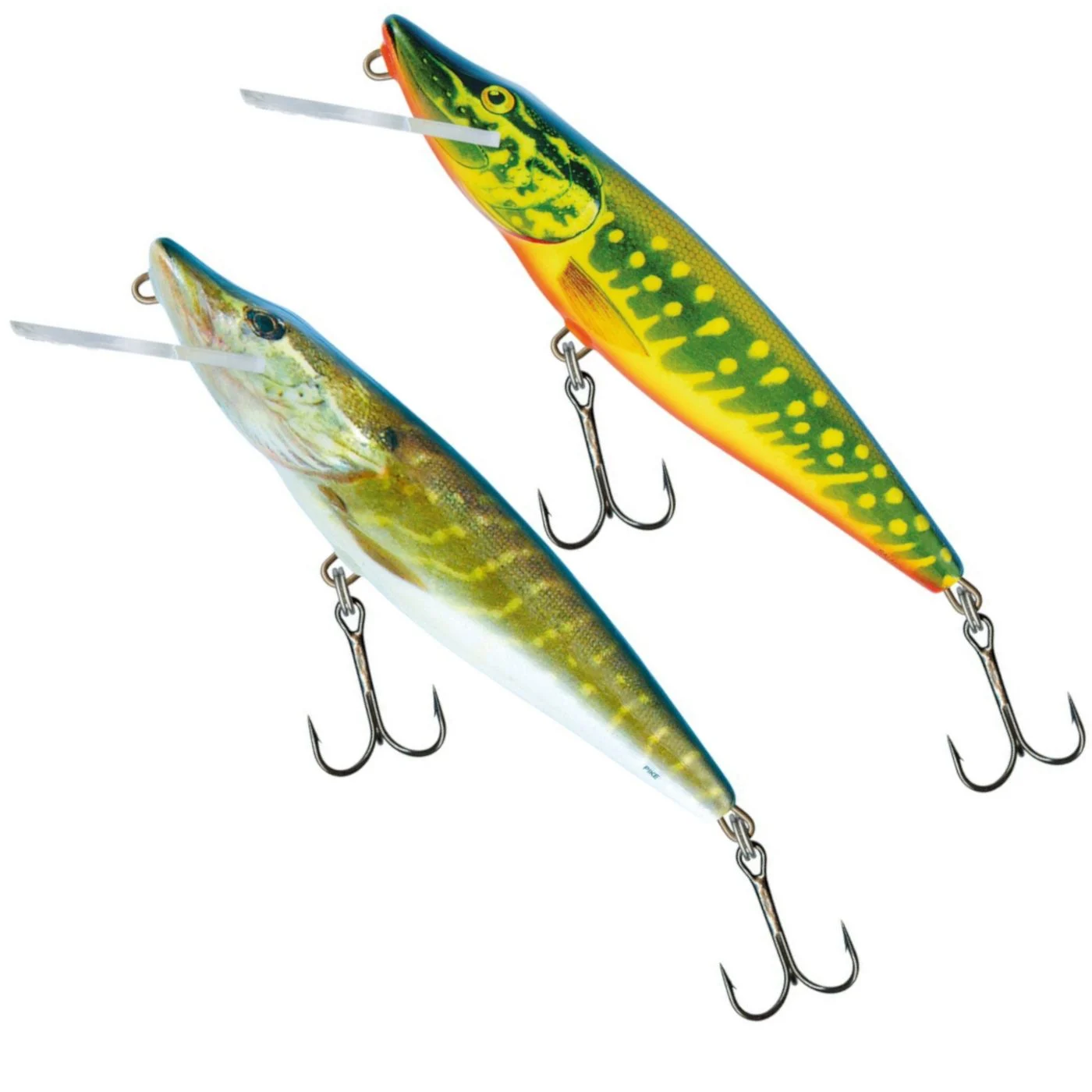 [Paket] Salmo Pike Angelköder Set - 2 Wobbler für Hecht 16cm 52g