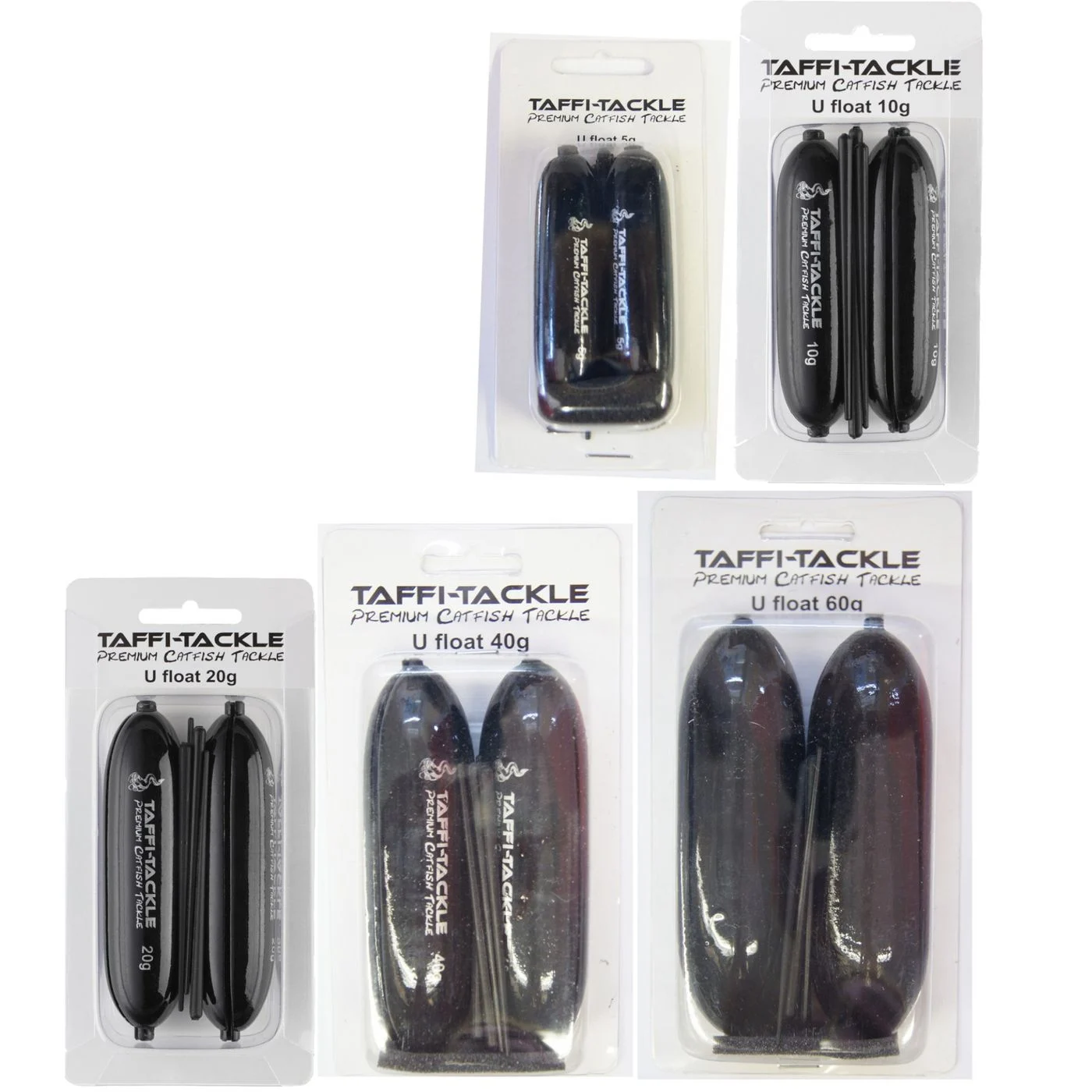 [Paket] Taffi Tackle Unterwasserposen U-Posen Set - 10 Wallerposen