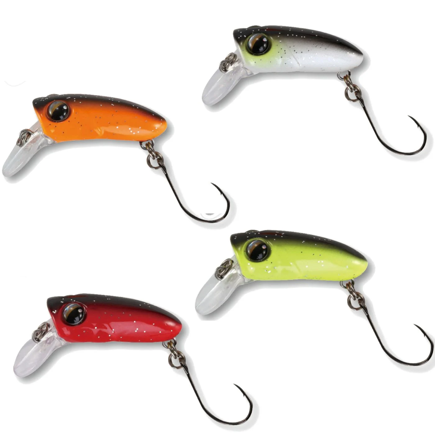 Paladin TF Wobbler Pony 2,5cm 1,3g schwimmend - Forellenwobbler schwarz-orange