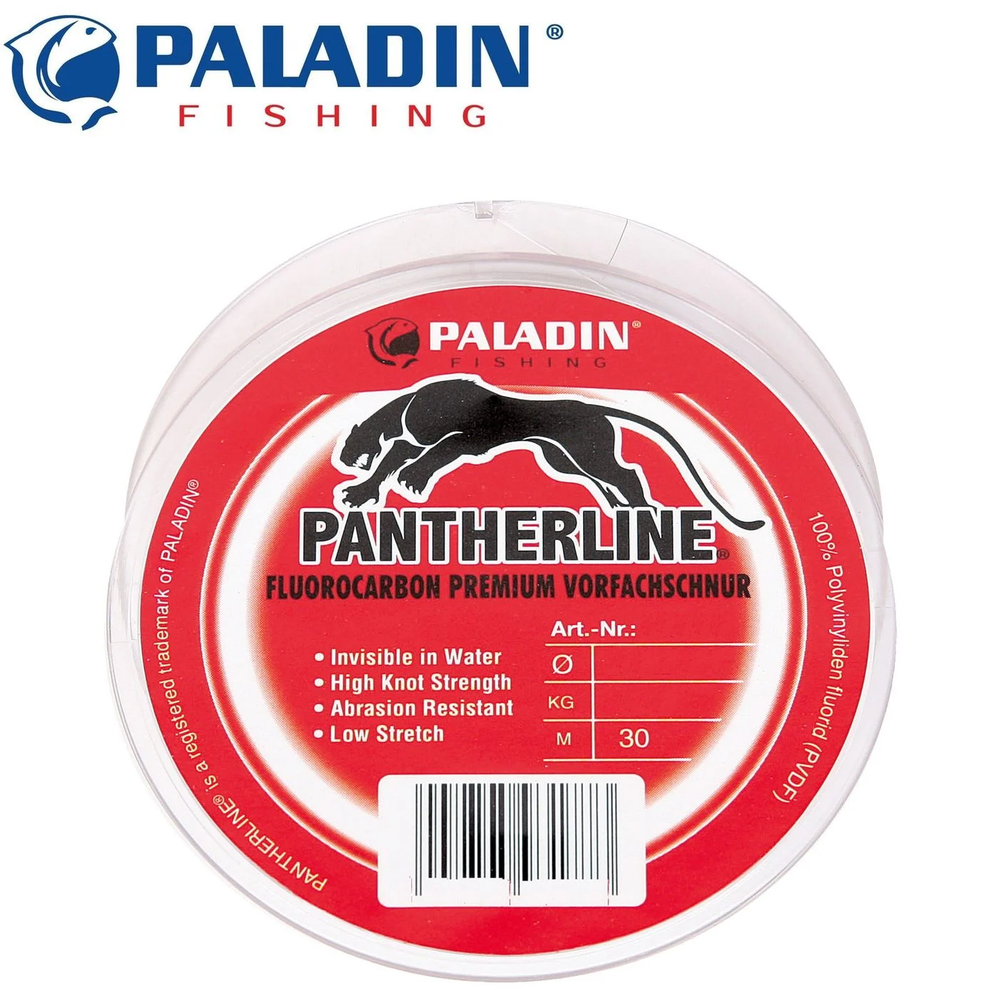 Paladin Vorfachschnur aus Fluorocarbon 30m 0,22mm 9kg - Vorfächer