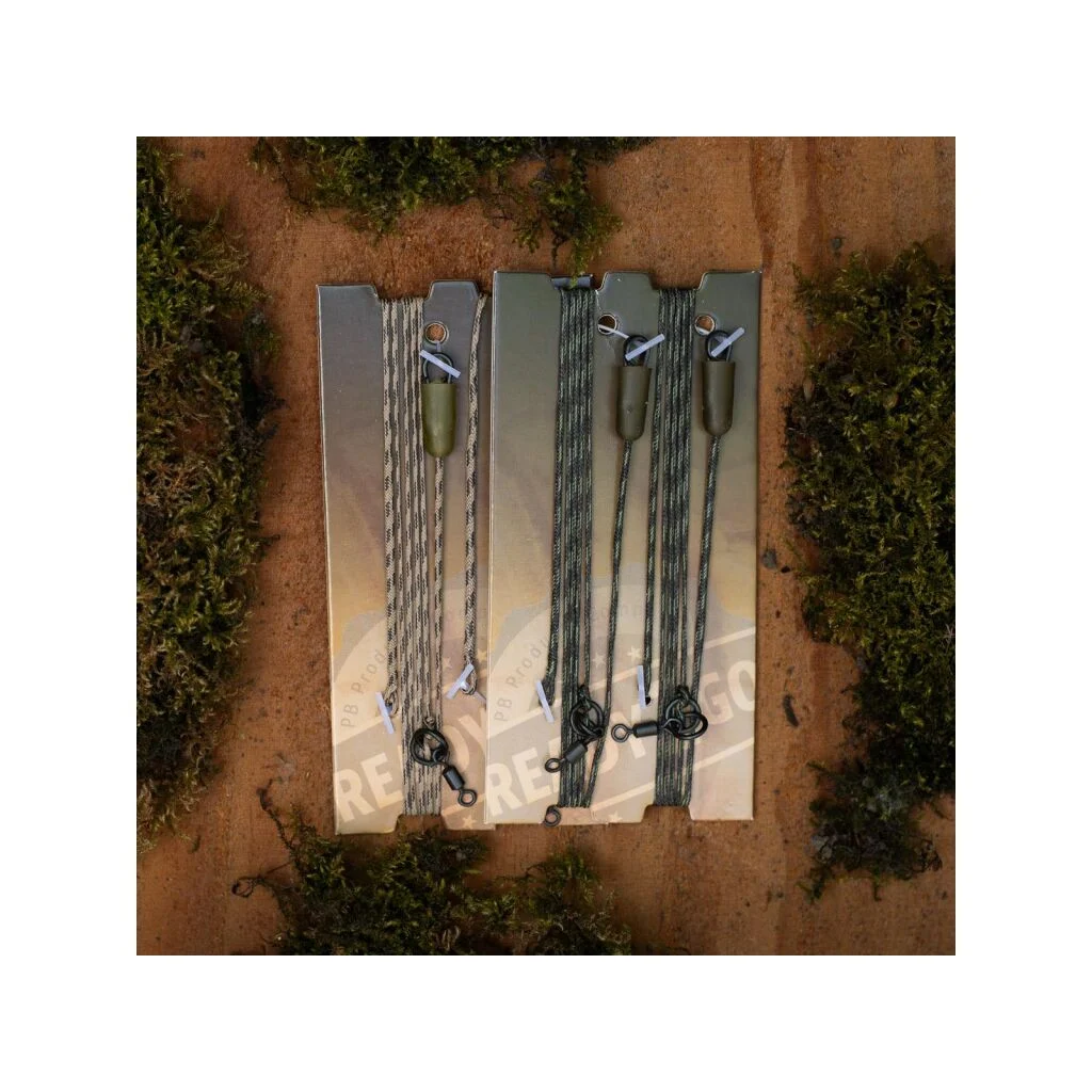 PB Products R2G SR Hit & Run Chod Leader 90 Weed 2 Stück