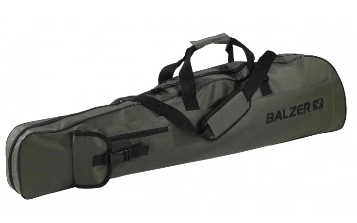 Performer Angelrutenfutteral 1,65 Meter 3 Innenfächer mit Außentasche und Tragegurt und 2 Tragehalter