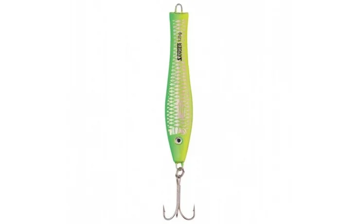 Pilker 3 D Holopilker Angelköder Meeresköder 90 Gramm grün gelb