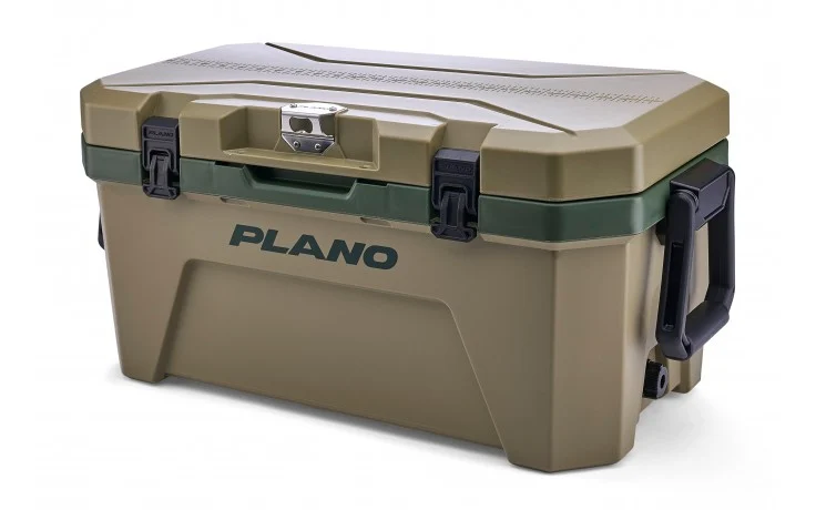 Plano Frost Cooler 30 Liter mit Trockenkorb 4 cm Wandstärke und verstärktem Deckel sowie Maßband am Deckel