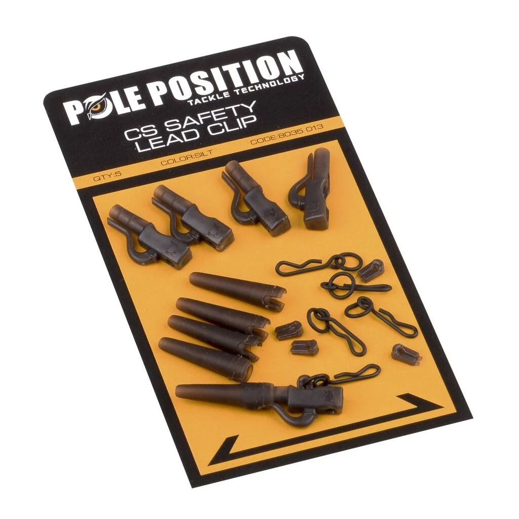 Pole Position Leadclip Set + Leader 45LB SILT