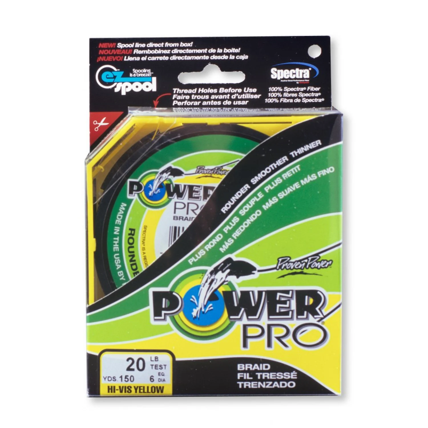 Power Pro Classic 135m, yellow - braided fishing line