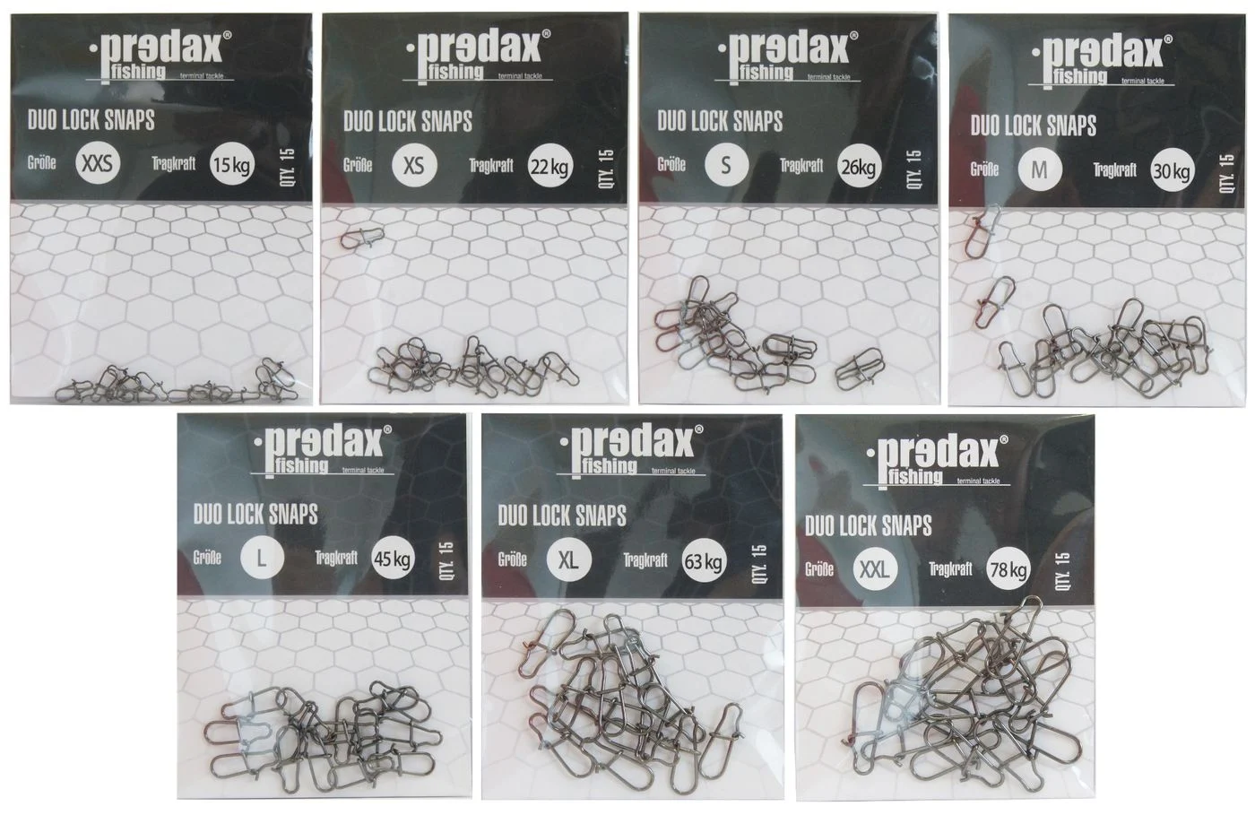 Predax Duo Lock Snap - 15 Snaps Gr. XXS / 15kg