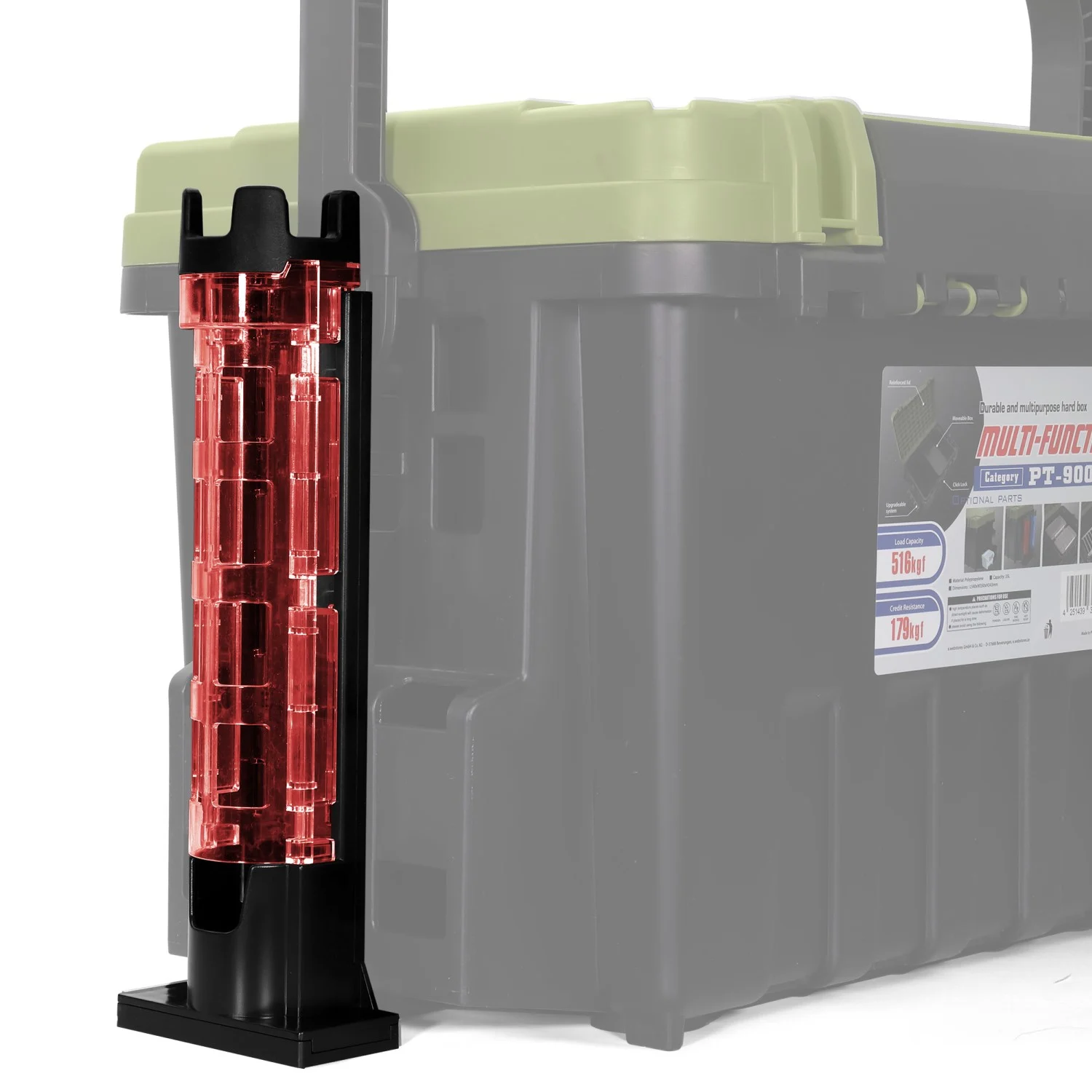 Pro Tackle Rod Stand - Rutenhalter Farbe: Rot