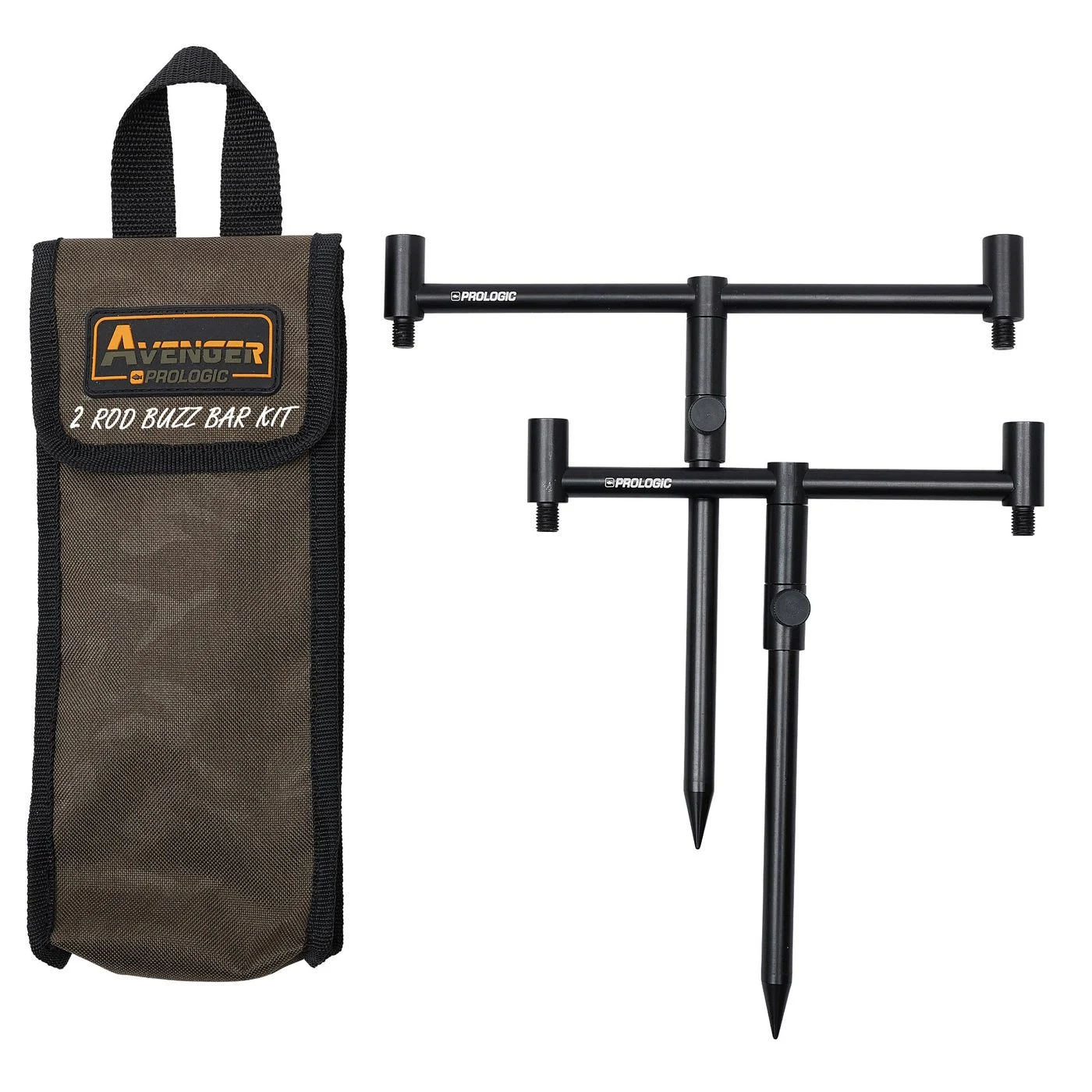 Prologic Avenger Buzz Bar Kit And Carrycase 2 Rod - Buzzer Bar Set