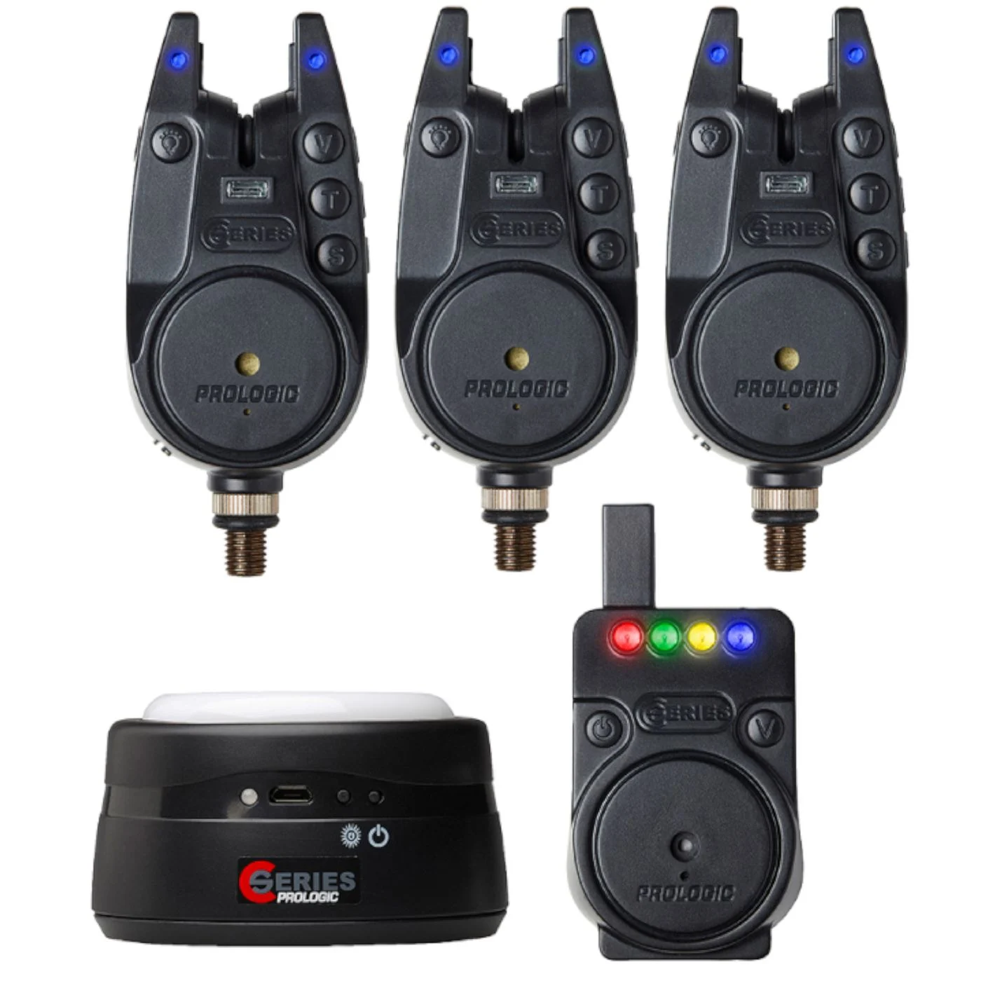 Prologic C-Series Alarm 3+1+1 All Blue - Bissanzeiger Set