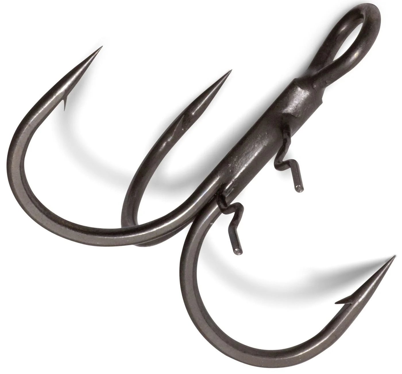 Quantum Claw Treble Hooks - Drillingshaken mit Baitholder Gr. 6 / 5 Stück