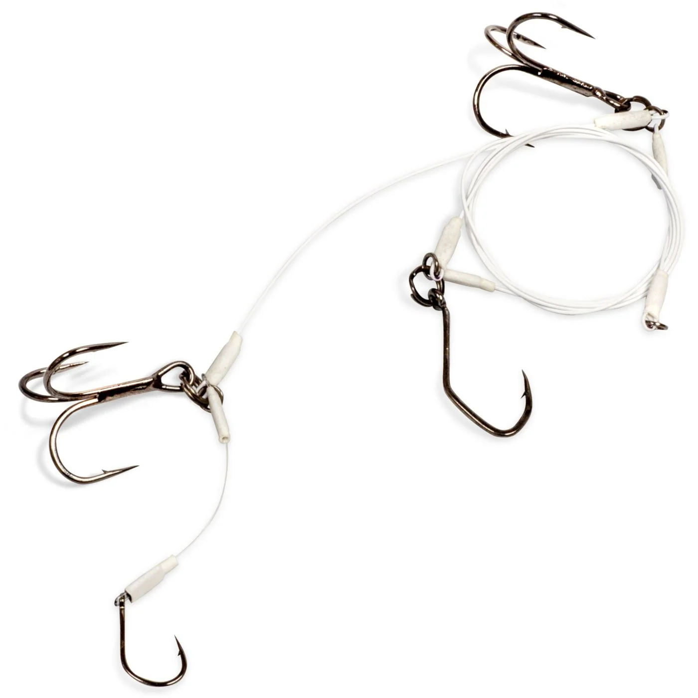 Quantum Mr Pike Ghost Traces Bait-Release-Rig 50cm 18kg - Hechtvorfach 2