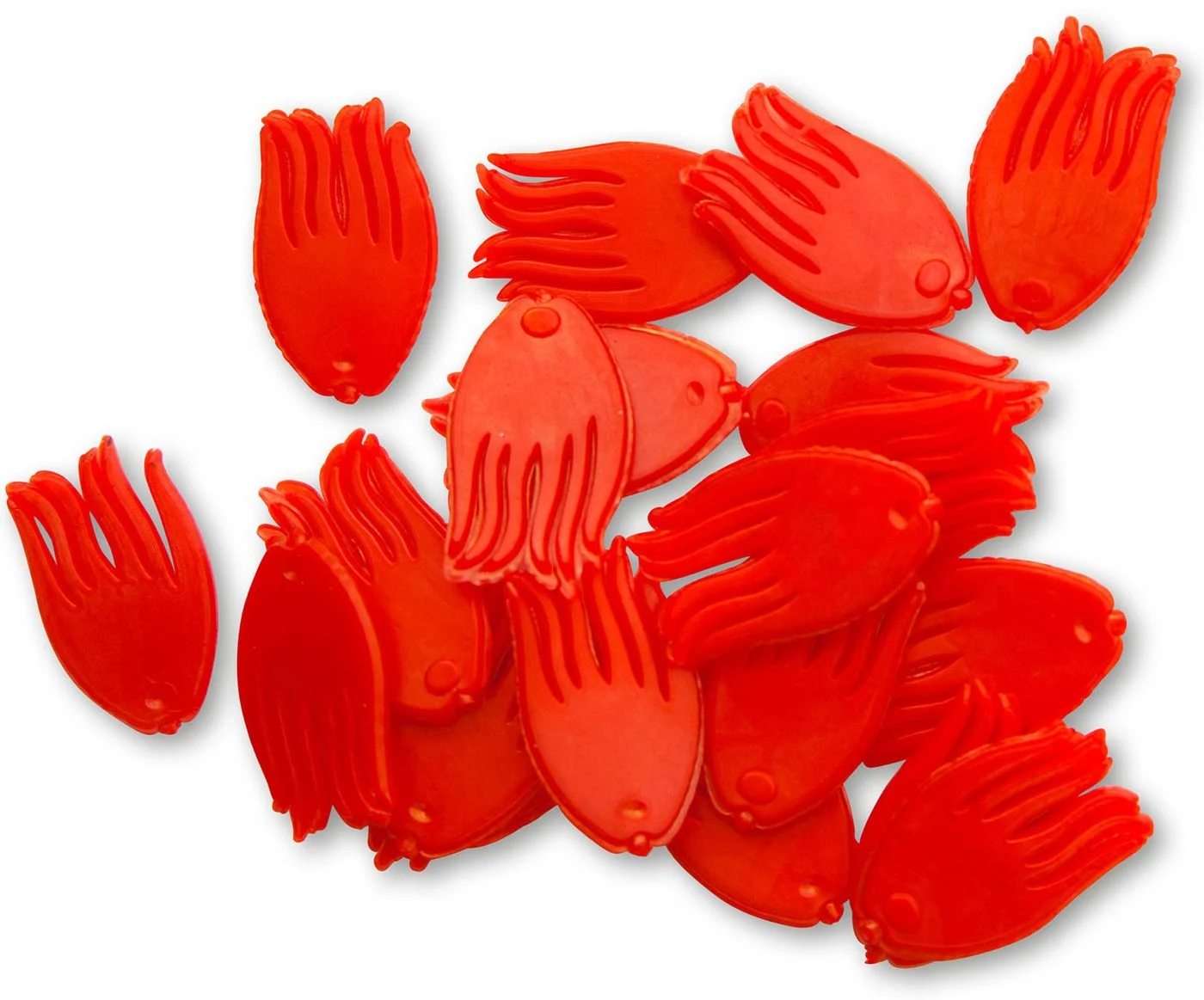 Quantum Mr Pike Spotty rot - 20 Köderstopper Fähnchen