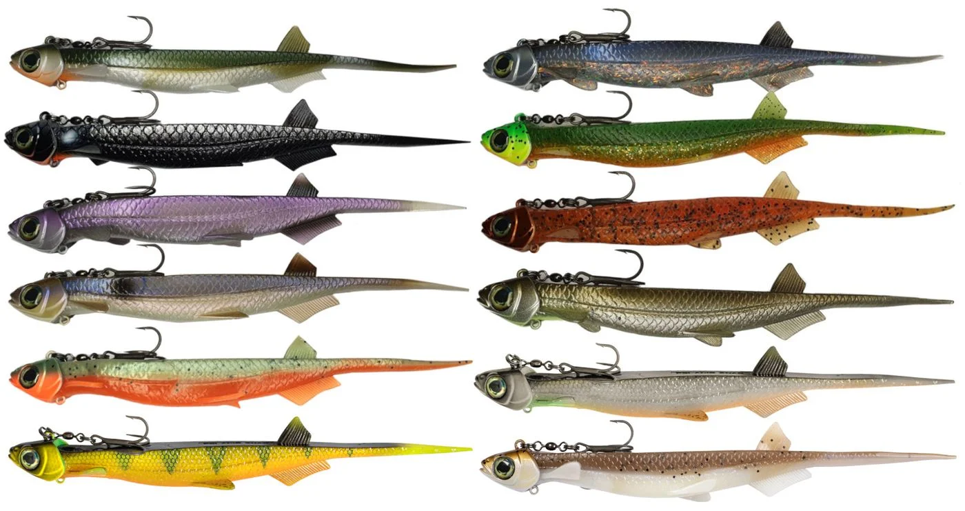 Quantum Pelagic Shad Set Pin 21cm 60g - montierter Gummifisch