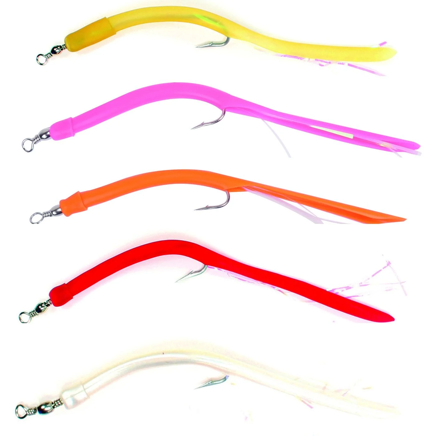 Ragot Anguill' Normande Bright - Gummiköder 9.5cm / Gr. 1 Weiß