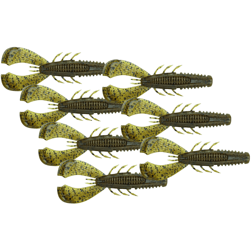 Rapala Crushcity Cleanup Craw 9cm 8g Green Pumpkin Blue Pearl 7 Stück