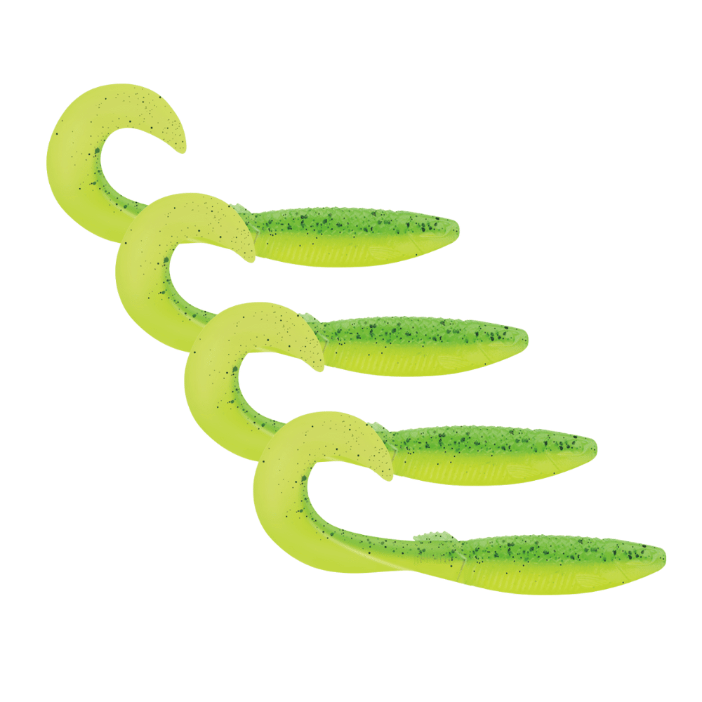 Rapala Crushcity The Curl 12,5cm 15g Lime Chartreuse 4 Stück Zander Hecht