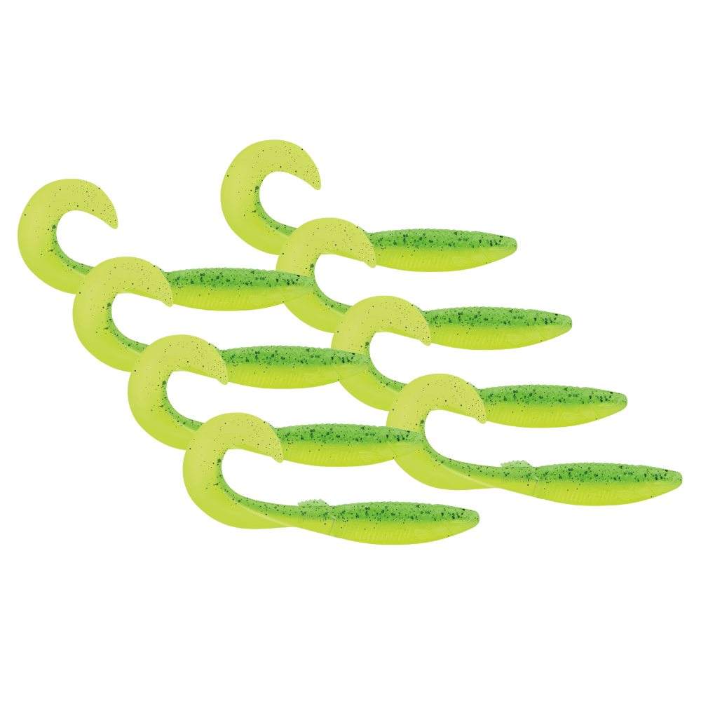 Rapala Crushcity The Curl 7,5cm 4g Lime Chartreuse 8 Stück Barsch Zander